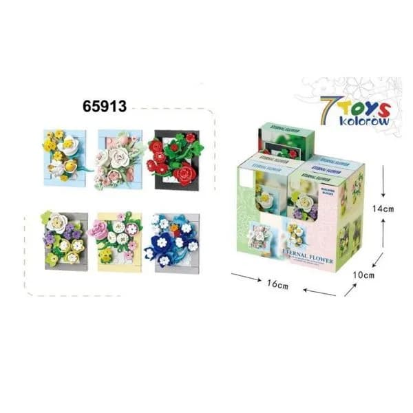 Zestaw klocków Eternal Flower kwiaty 65913