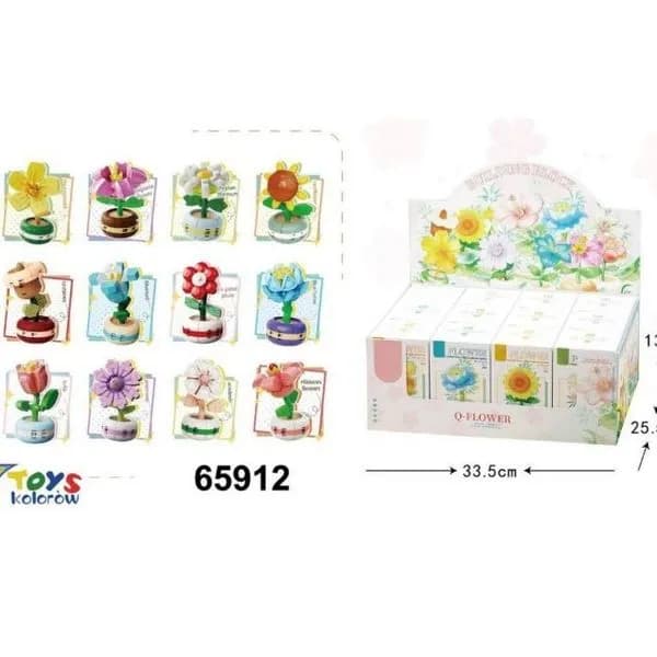 Zabawki Klocki Kwiaty 7Toys 65912