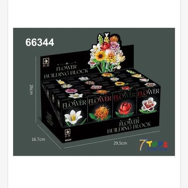 Zestaw klocków budujących kwiaty Flower Building Block 66344