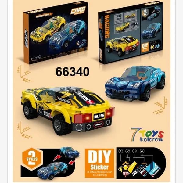 Zestaw klocków LEGO Cars Racing 66340, 2 modele samochodów
