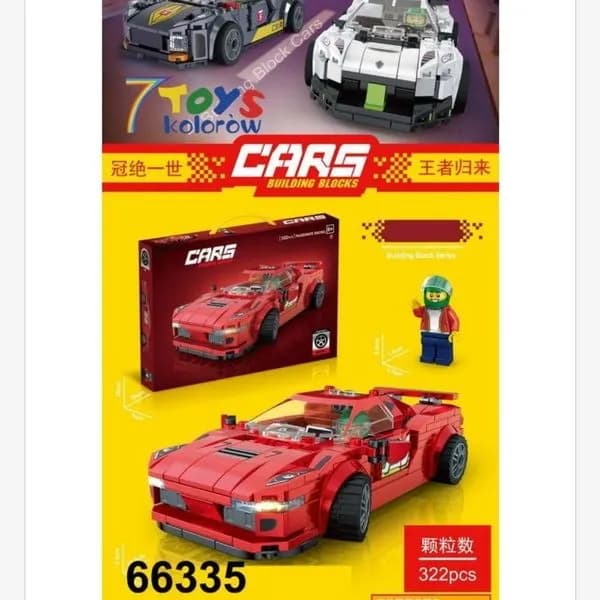 Zabawki Klocki Samochód 322PCS 66335
