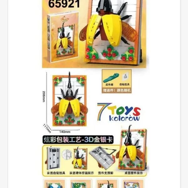 Zestaw klocków 3D Kwiaty 425PCS model 65921