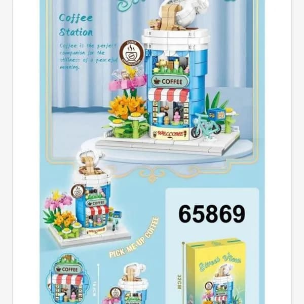 Zestaw klocków Street View Coffee Station 552PCS