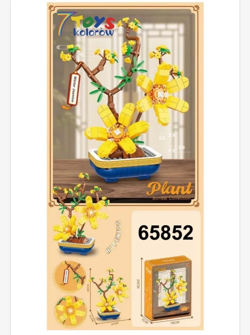 Zestaw klocków Kwiaty Żółte Plant 65852