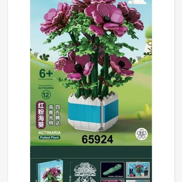 Zestaw klocków Kwiaty Anthurium Potted Plant 65924 6+