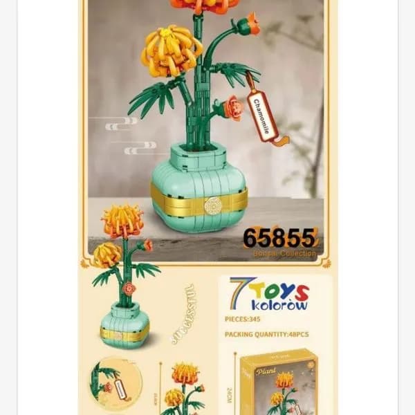 Zestaw klocków kwiaty w wazonie 6585 498 pcs