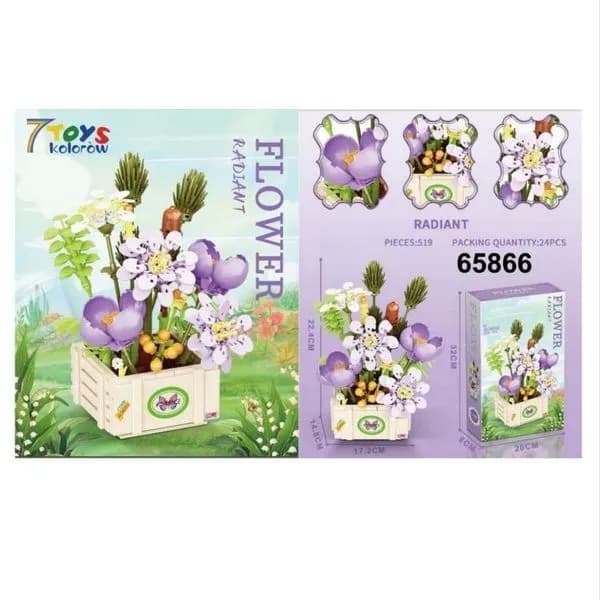 Zestaw klocków Kwiaty Radiant Flower 519 PCS 7Toys