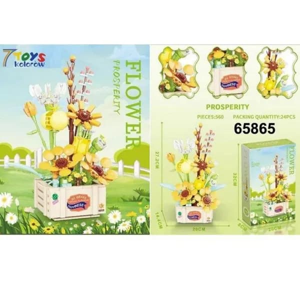Zestaw klocków kwiaty Prosperity Flower 6586 560PCS
