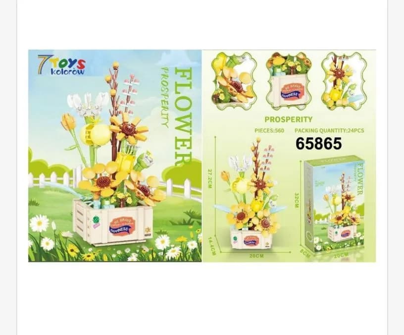 Zestaw klocków kwiaty Prosperity Flower 6586 560PCS