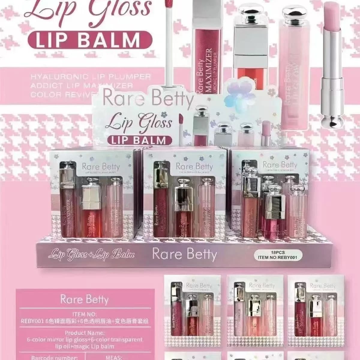 Zestaw Błyszczyk do Ust + Balsam do Ust