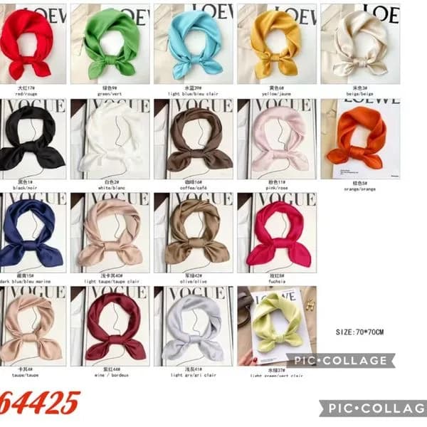 Chustka damska jedwabna 52x70cm SKU 250226-315