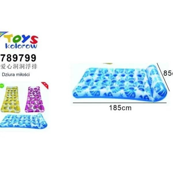 Mata dmuchana do basenu 185cm niebieska/fioletowa