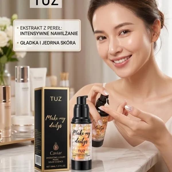 Nawilżające Serum Perłowe z Kawiorem