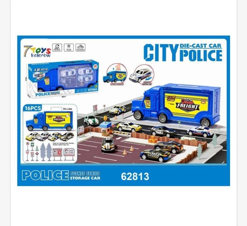 Zabawki Die Cast Car Police City