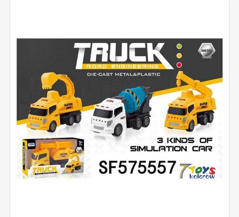 Zabawki Samochod Truck Die Cast Metal&Plastic