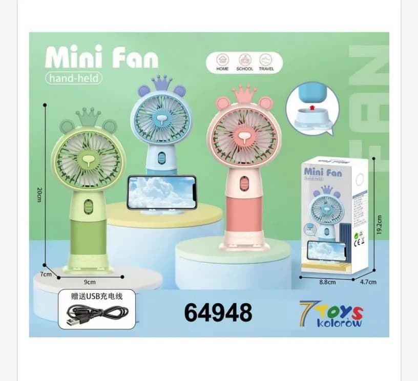 Zabawki Mini Wiatrak Elektryczny