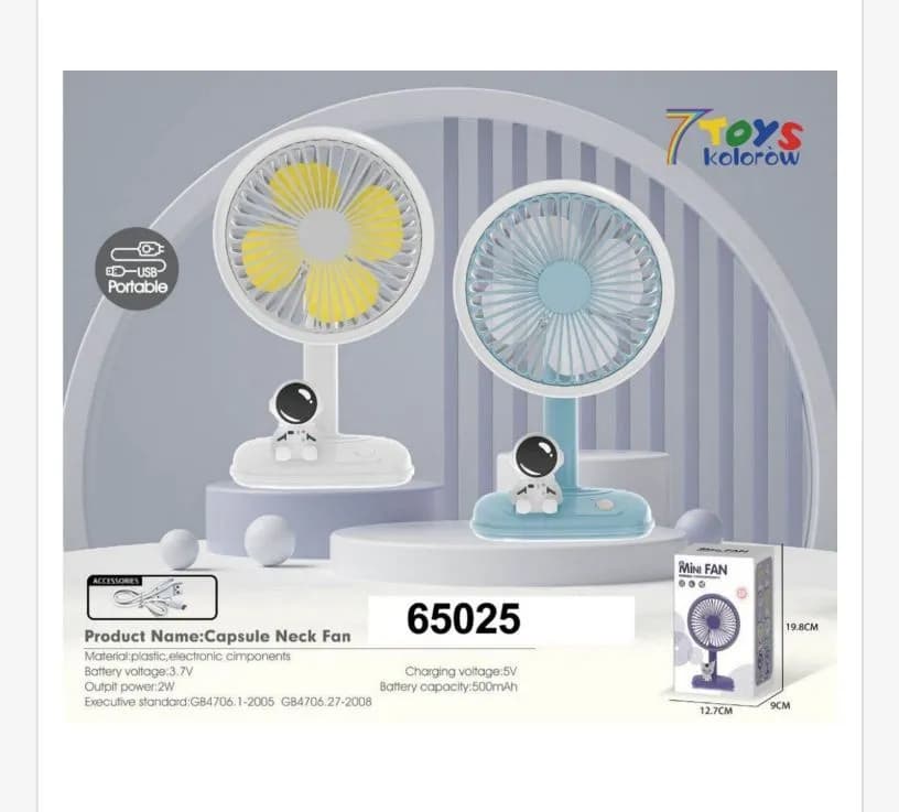 Zabawki Mini Wiatrak Elektryczny