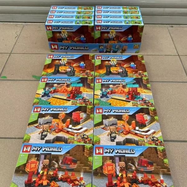 Zabawka Klocki My World 8 szt - Zestaw Konstrukcyjny 4w1