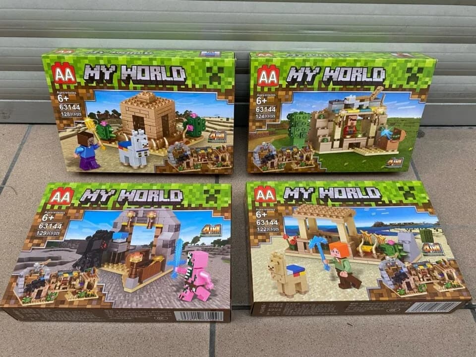 Zabawka Klocki My World 4 szt, Zestaw Konstrukcyjny AA 63144