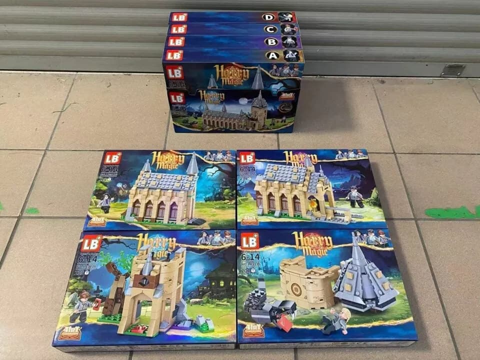 Klocki Harry Magic LB+ Zestaw 4w1 Modele A-D, 4 szt.