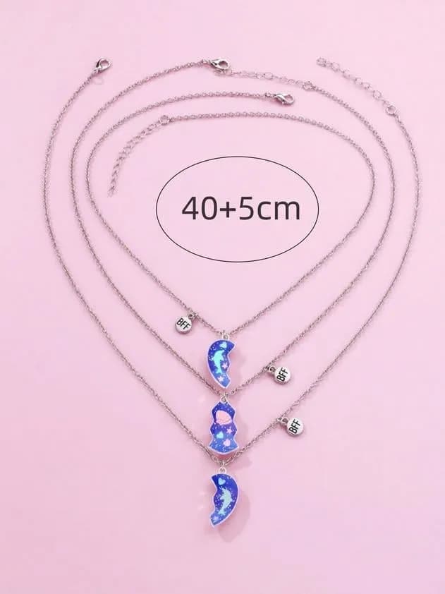 Naszyjnik 3 Częściowy BFF