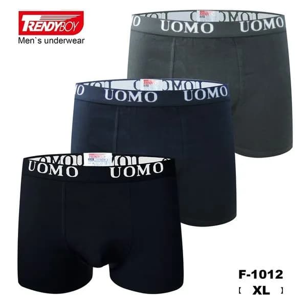 BOKSERKI MĘSKIE TRENDYBOY UOMO bawełniane, rozmiar XL, 12 szt.