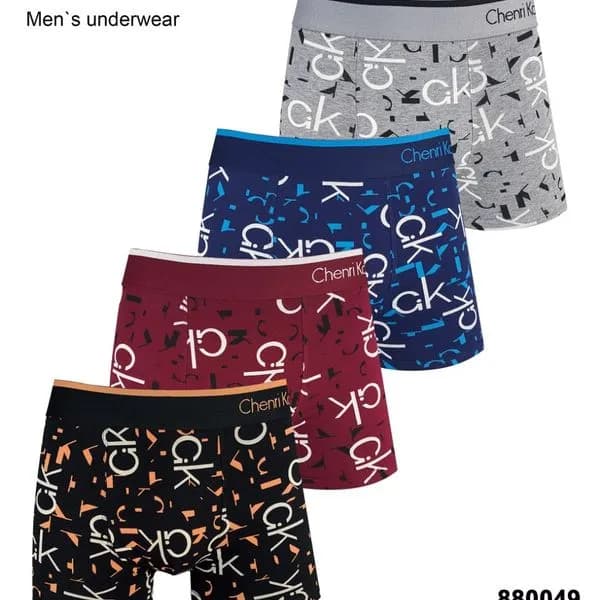 Bokserki męskie Chenri Kaiwen, wzór CK, mix kolorów, 12 szt.