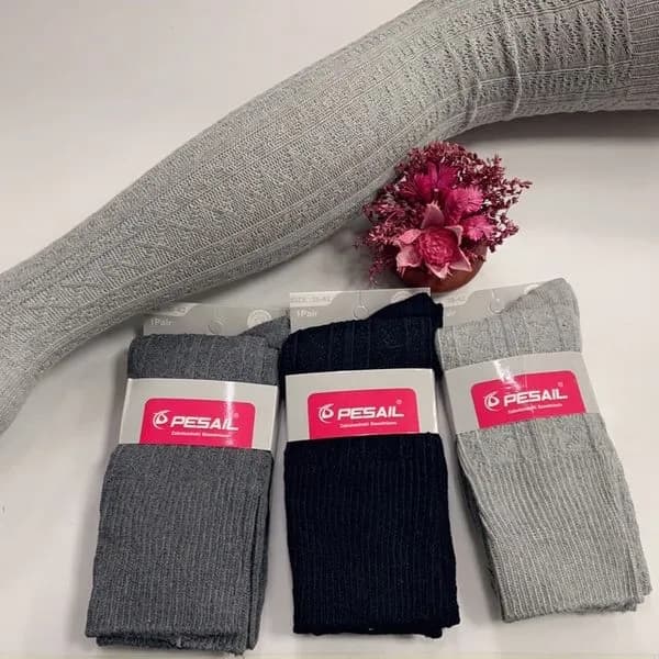 Zakolanówki damskie bawełniane PESAIL, rozmiar 38-42, wzorzyste