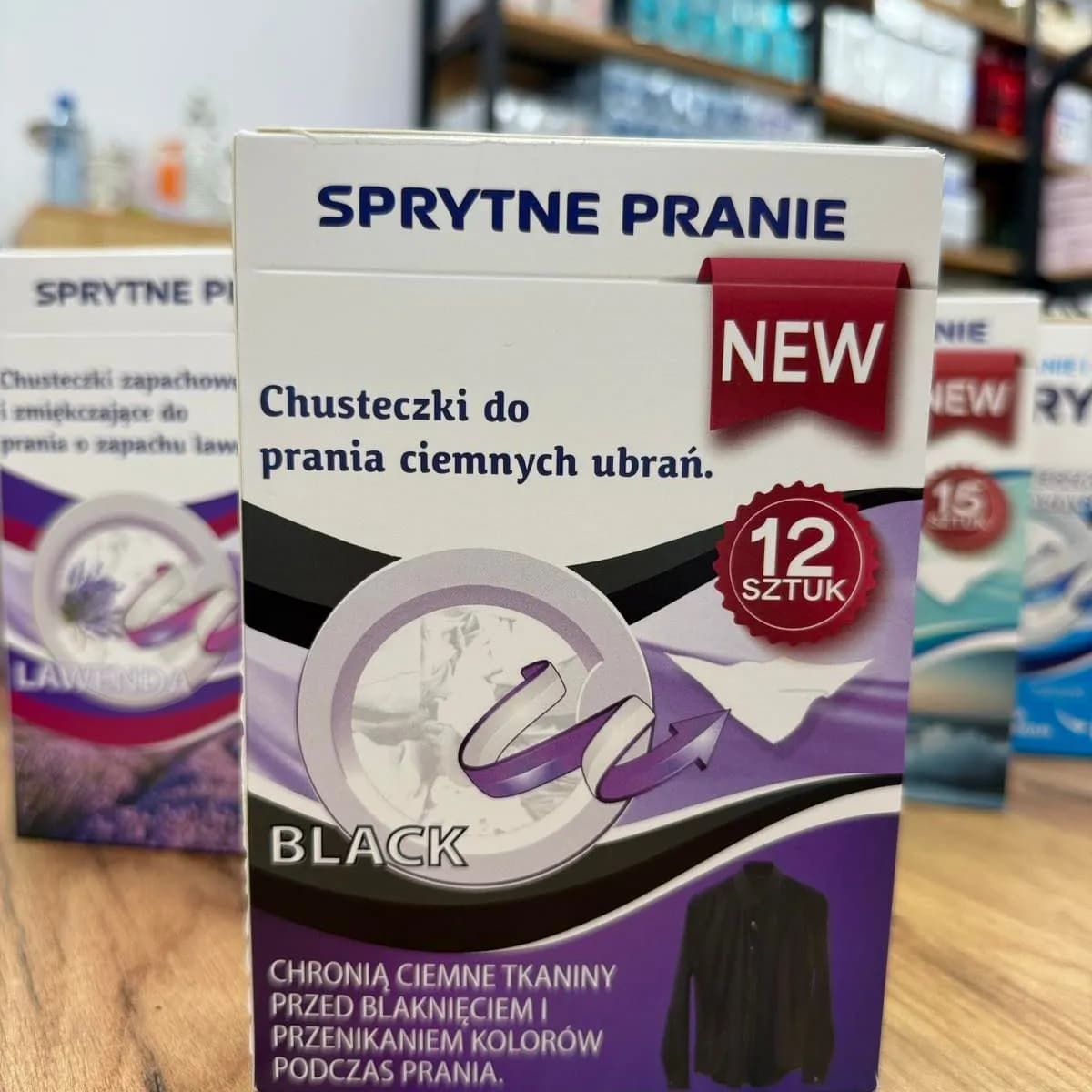 Sprytne Pranie Black Chusteczki