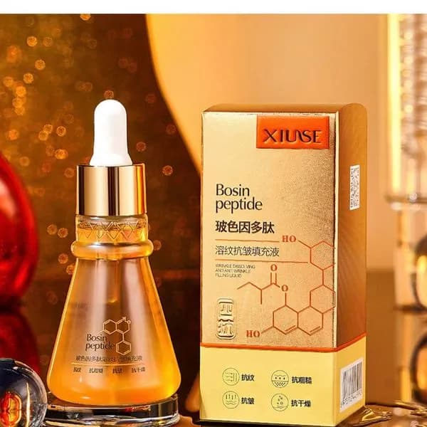 Serum Peptydowe do Twarzy XIUSE 50ml Przeciwzmarszczkowe z Pipetą
