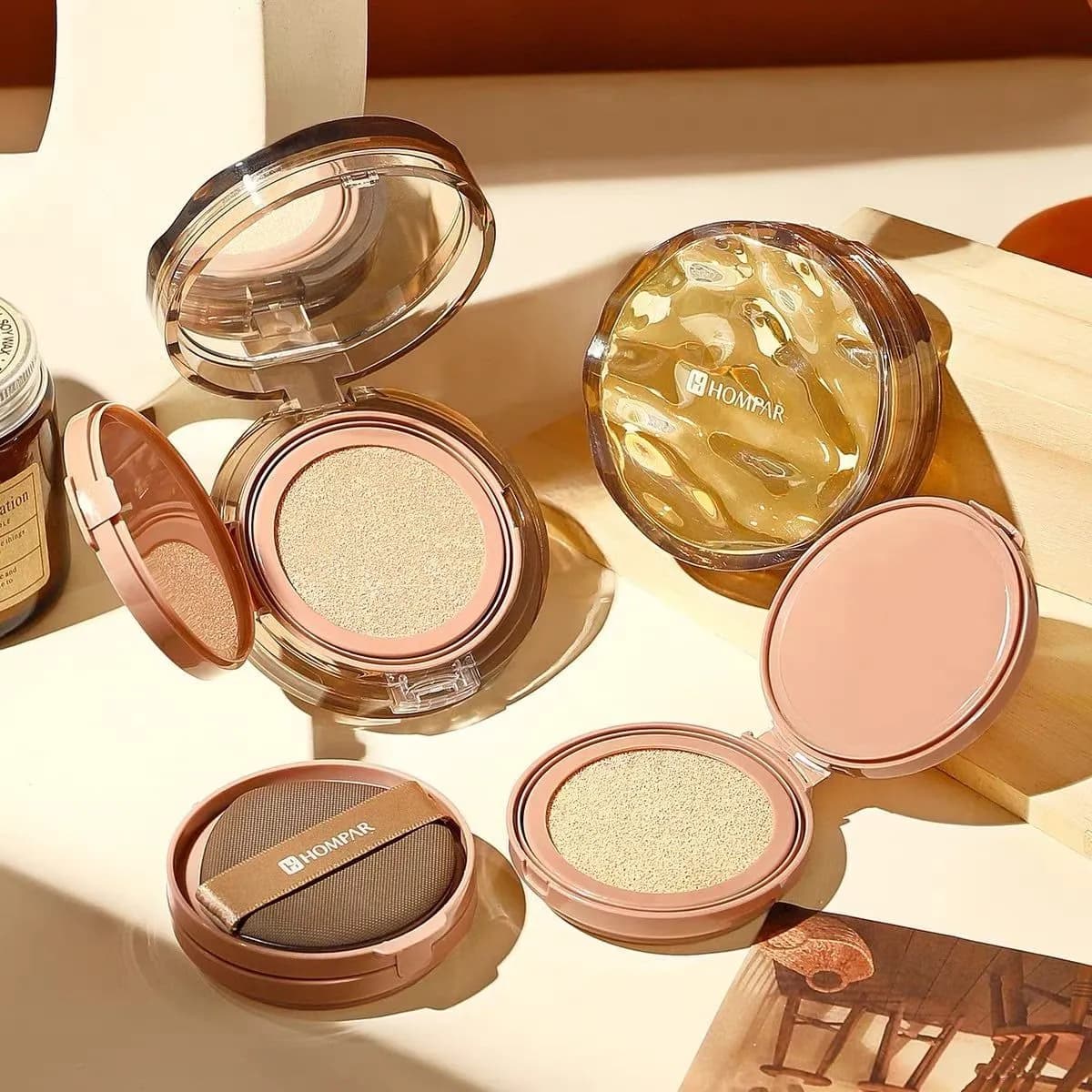 Air Cushion BB Cream HOMPAR - Podkład w poduszce z gąbeczką