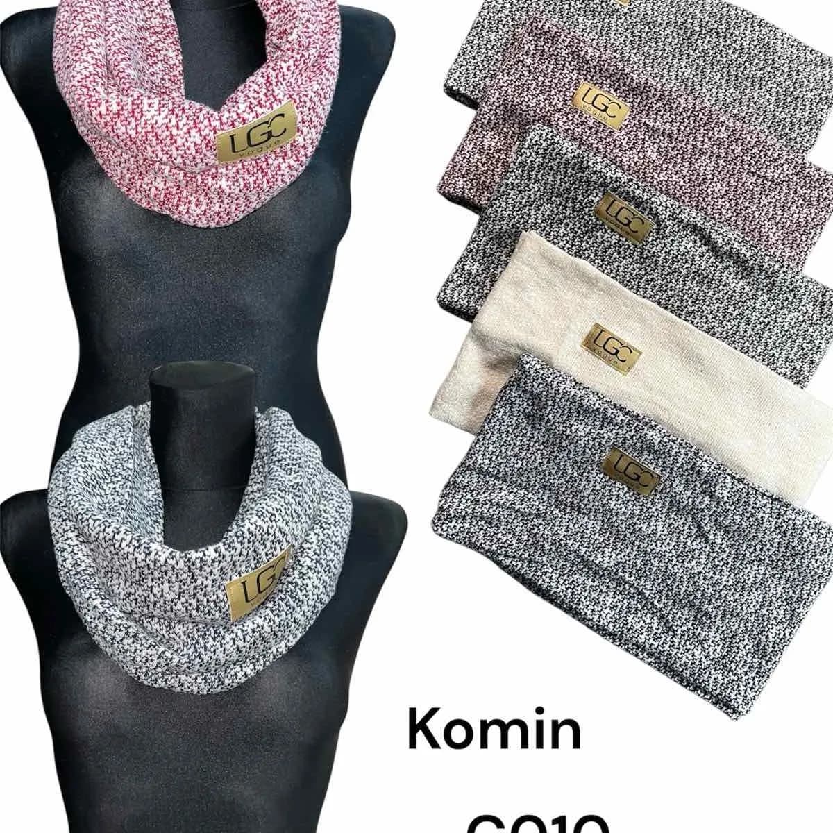 Apaszka Damski Komin Dzianinowy LGC Vogue C010 - 12 szt.