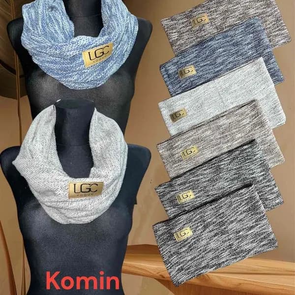 Apaszka Damska Komin Dzianinowy LGC Vogue Melanż 12szt