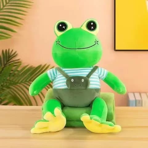 Maskotka Żaba z Kocykiem Zielona