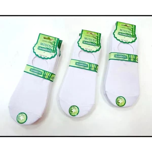 Skarpetki damskie Medium Bamboo białe