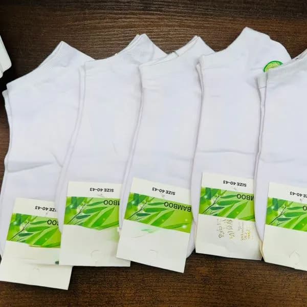 Skarpetki męskie białe rozmiar 39-42, 5 szt