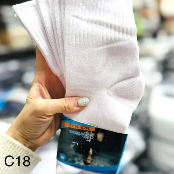 Skarpetki męskie białe C18