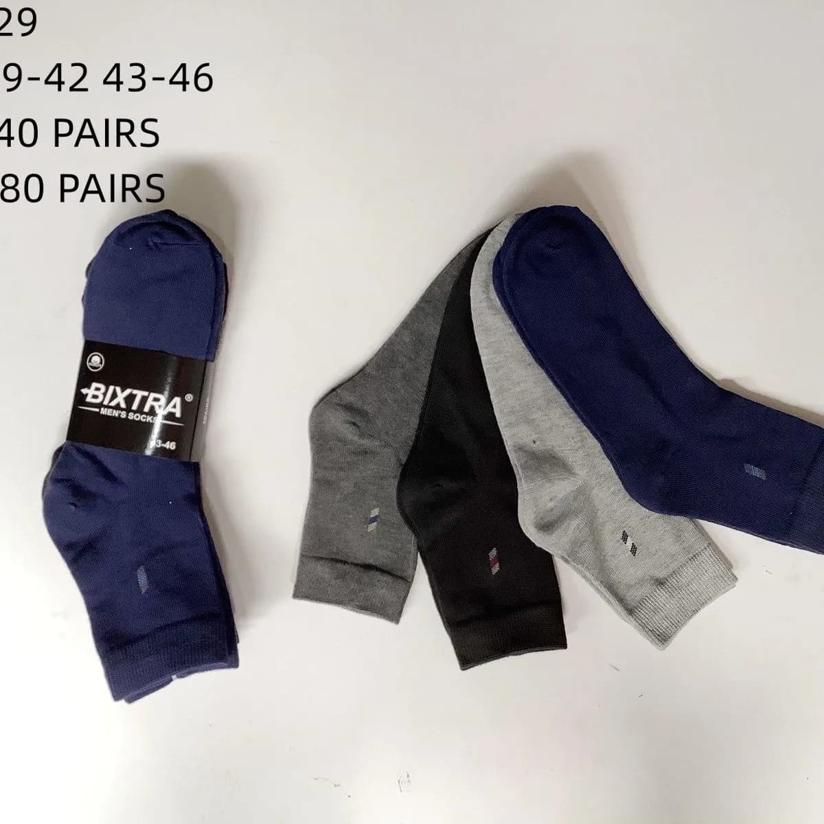 Skarpetki męskie Bixtra NO:2029 roz. 39-46, pak. 40 par