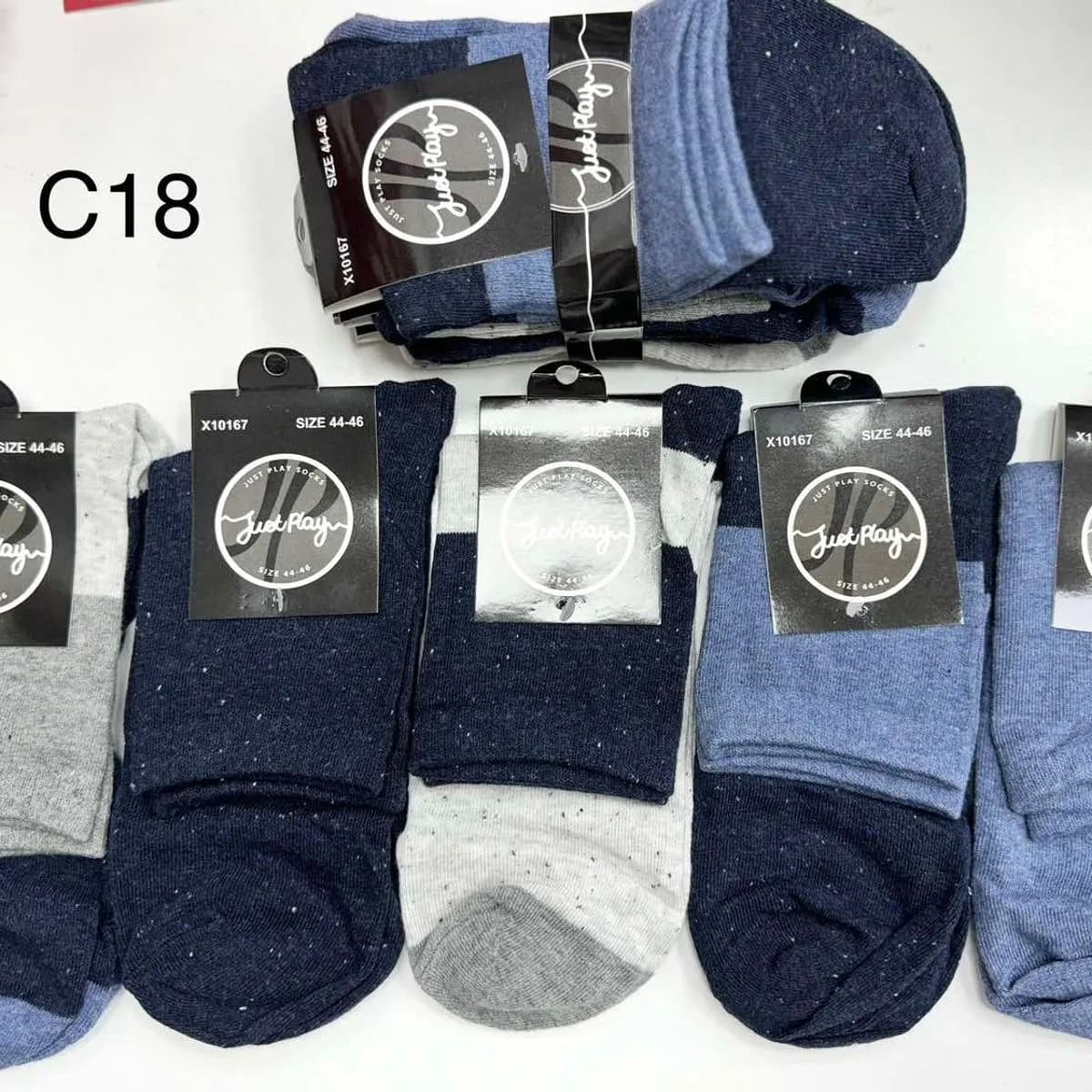 Skarpetki męskie Jacky granatowe z brokatem 39-44