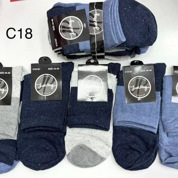 Skarpetki męskie Jacky granatowe z brokatem 39-44