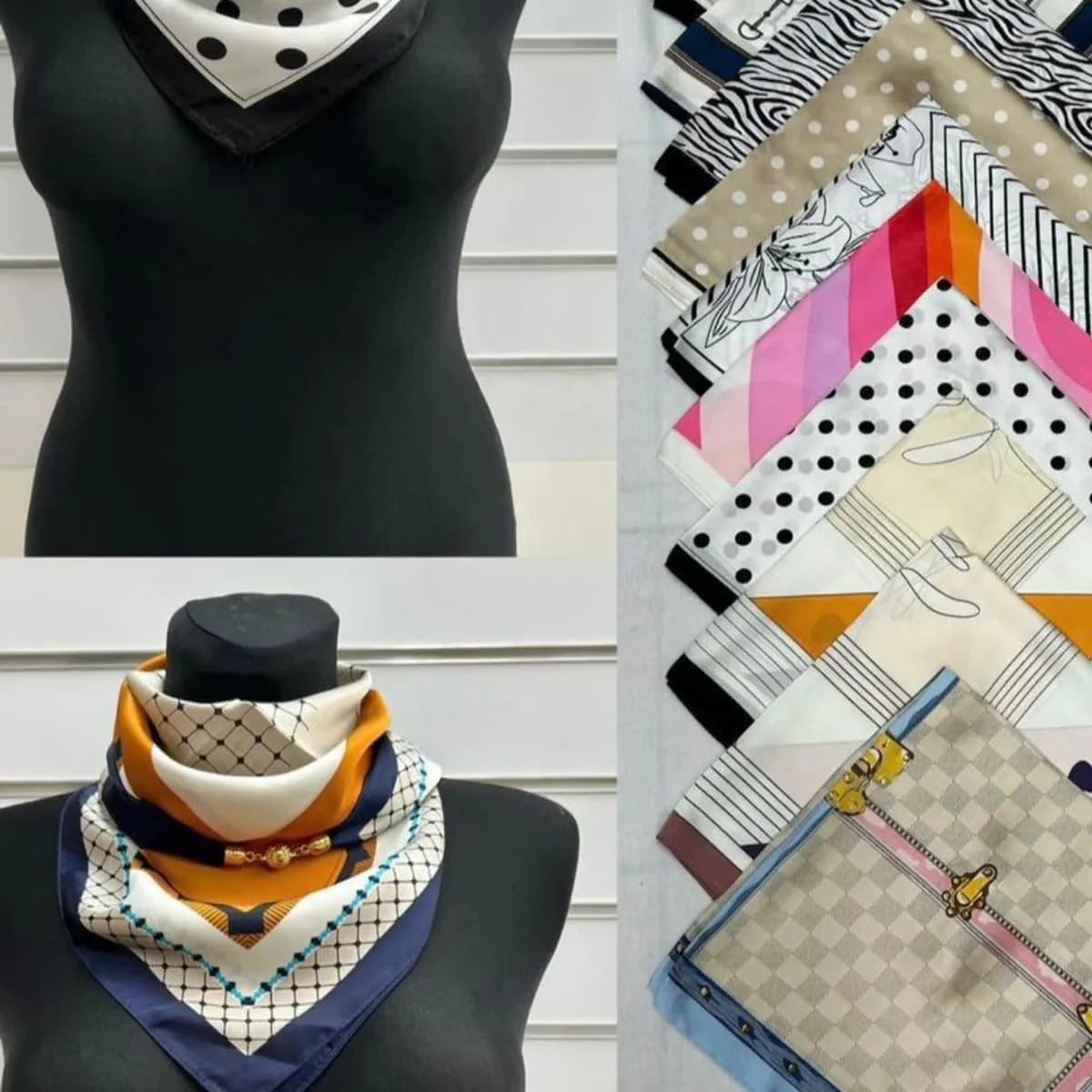 Chusta damska 70x70 cm Mix 12 szt