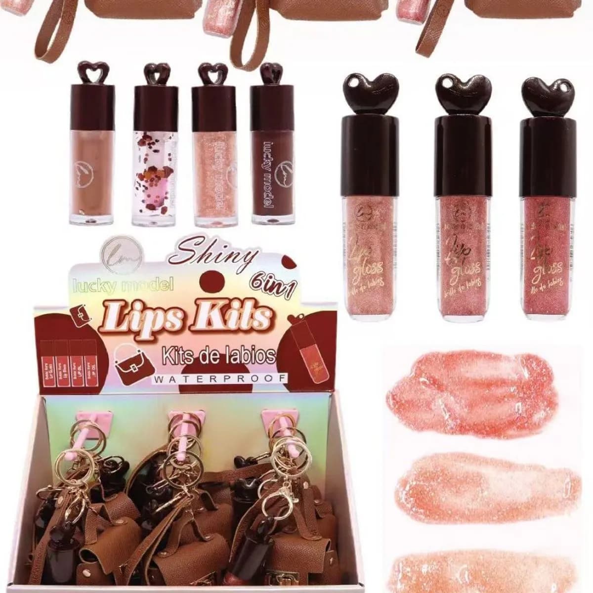 Zestaw Błyszczyków do Ust 6w1