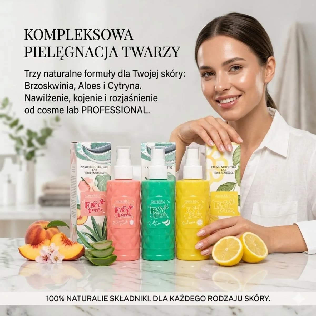 Naturalny Tonik do Twarzy Cosme