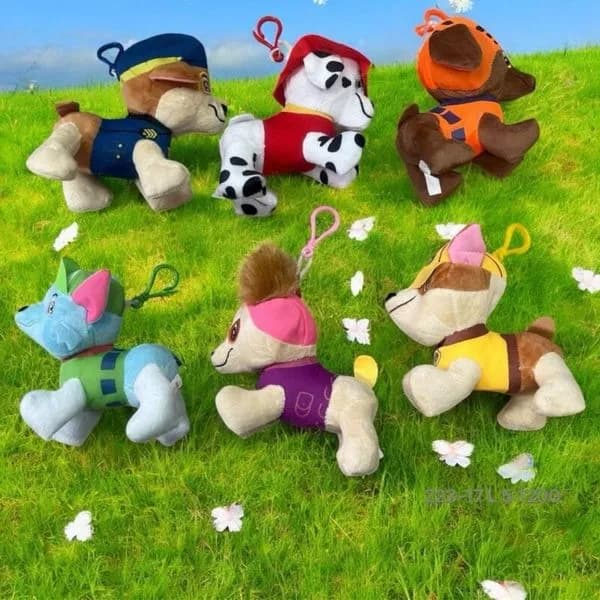 Brelok Maskotka Paw Patrol - Pluszowy Psi Patrol z Karabińczykiem