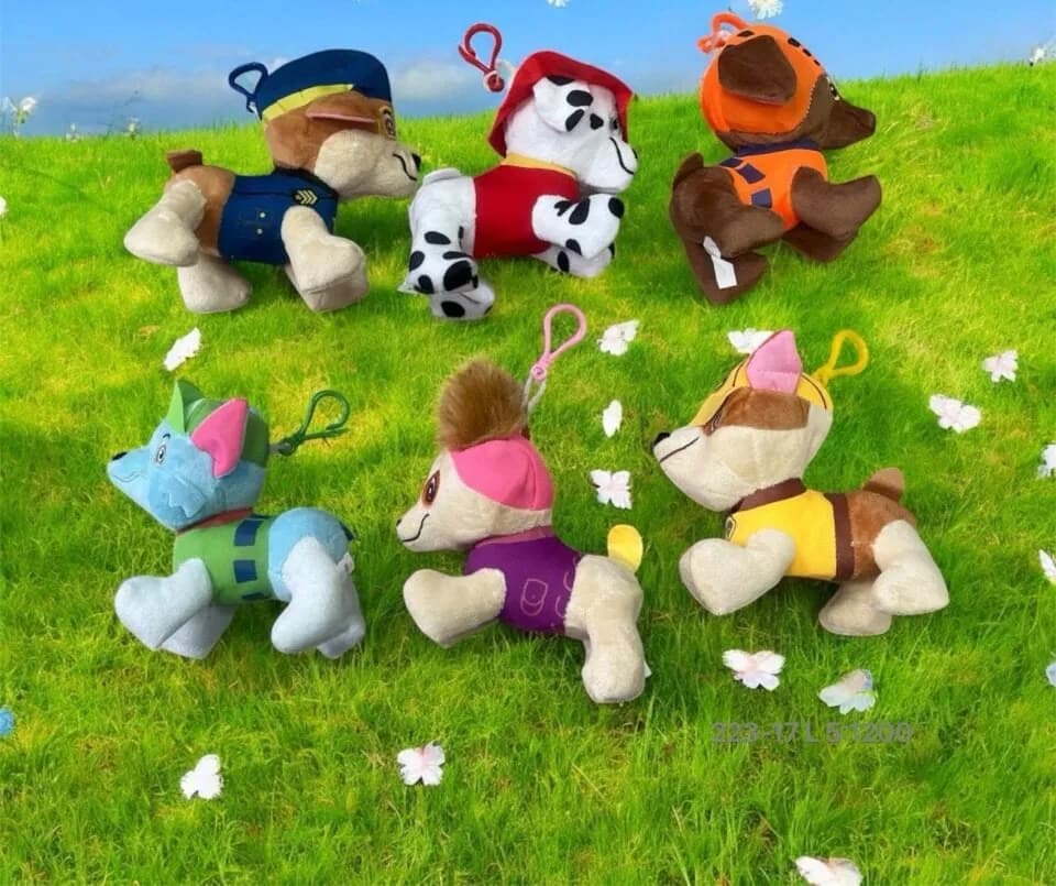 Brelok Maskotka Paw Patrol - Pluszowy Psi Patrol z Karabińczykiem