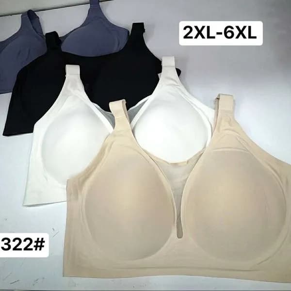 Biustonosze damskie bezszwowe plus size 2XL-6XL mix kolorów