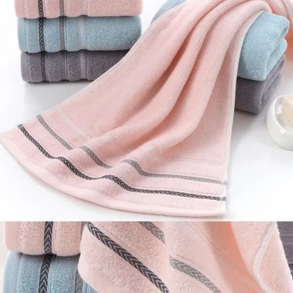 RĘCZNIKI BAWEŁNA 35*75cm z ozdobnym paskiem jodełka