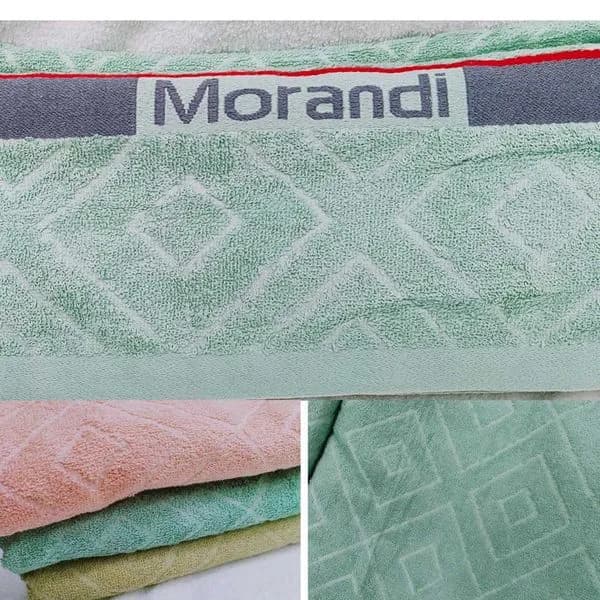 Ręcznik bawełniany 35x75cm Morandi wzór geometryczny mix kolorów