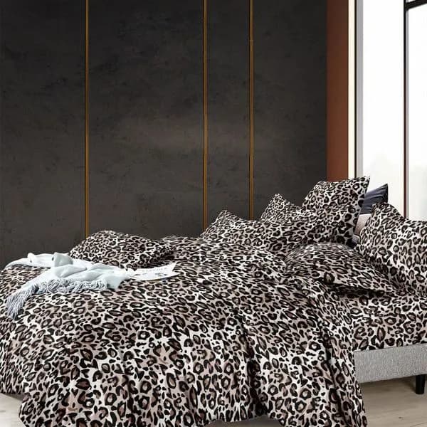 Pościel Bawełniana 3cz 160x200 cm Wzór Panterka