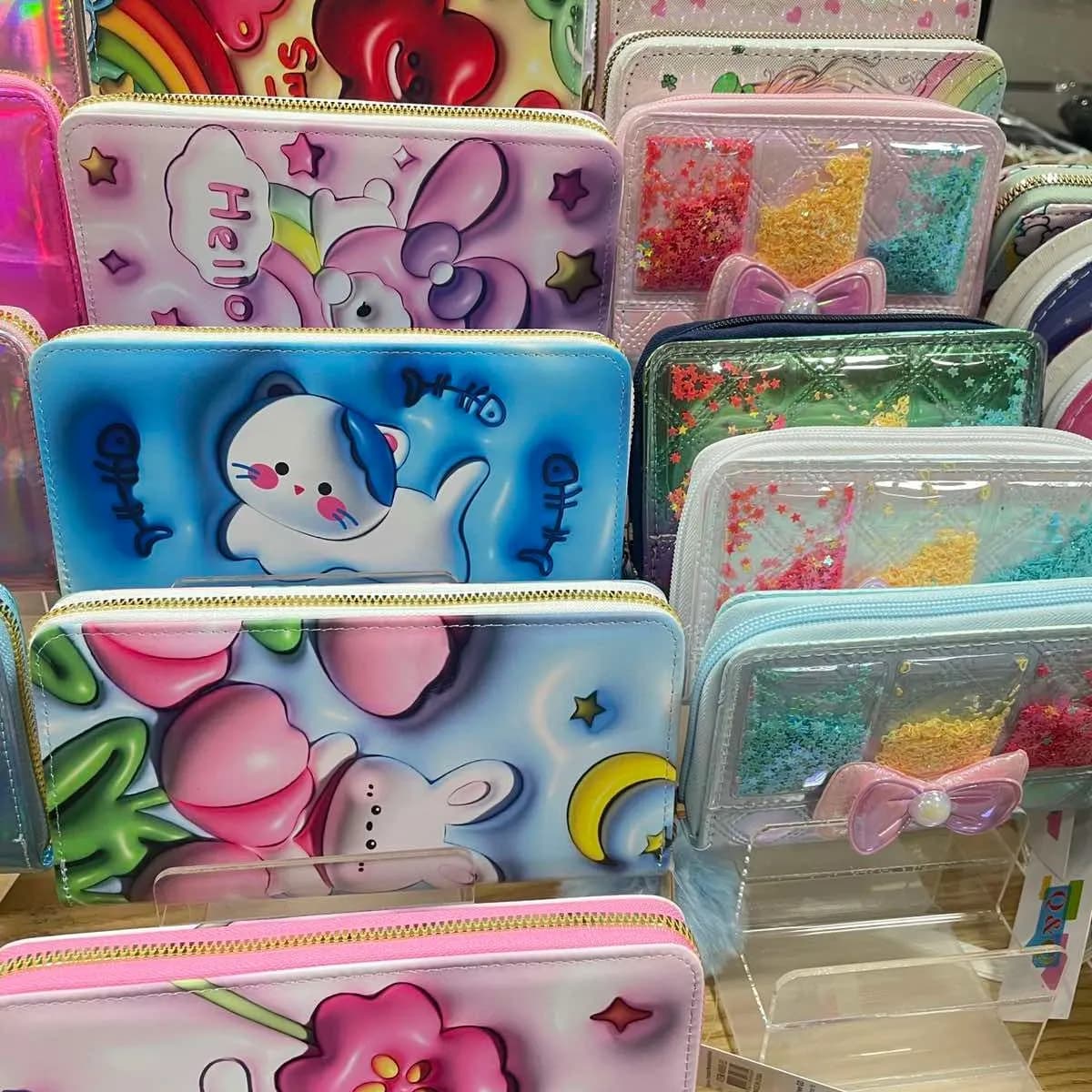 Portfel dla Dzieci z Zamkiem, Mix Wzorów i Kolorów, 12 szt.